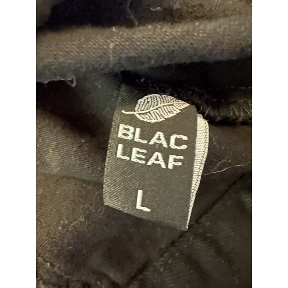 Blac Leaf Vest Men’s Paisley Twill Distressed Embroidered Rave Large Black Vest - Picture 4 of 14